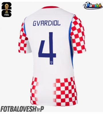 Chorvatsko Josko Gvardiol #4 Domácí Dres MS 2026 Krátký Rukáv